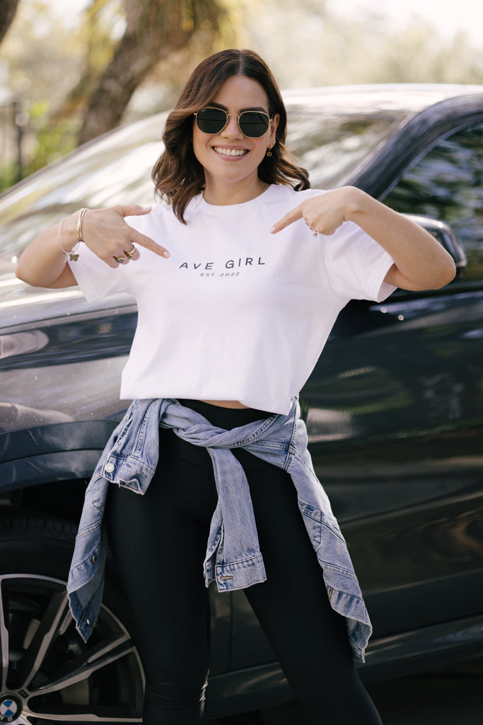 Ave Girl T-Shirt White lo