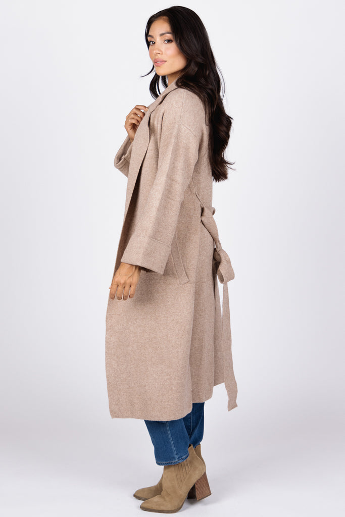 Tessa Knitted Trench Coat