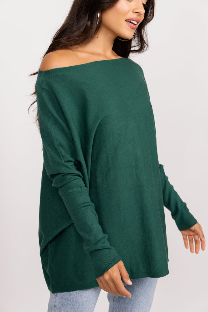 Scarlett Tunic Sweater Green